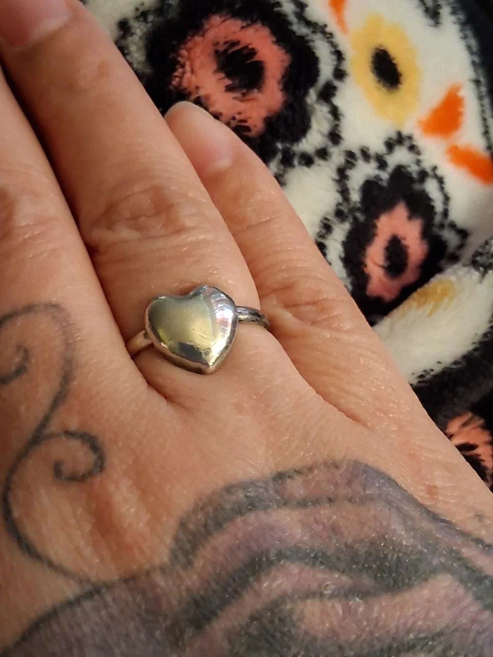 Polished Heart Sterling Ring in Silver - Women's Heart Jewelry